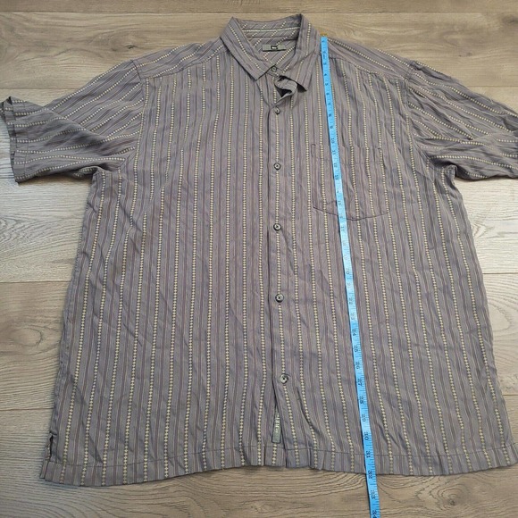 REI Shirt Mens Extra Large Gray Button Up Casual Preppy Normcore Short Sleeve - Picture 6 of 8